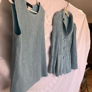 Two Piece elegant light blue suit